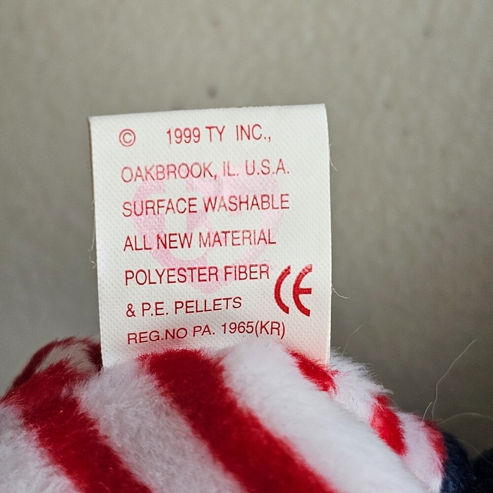 Ty Beanie Babies Lot 3 Spangle Bear Socks Monkey Van Pyre Retired Plush - Picture 9 of 13